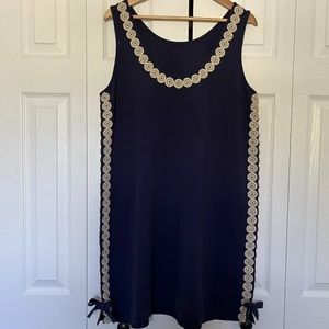 Lilly Pulitzer navy gold dress size 14